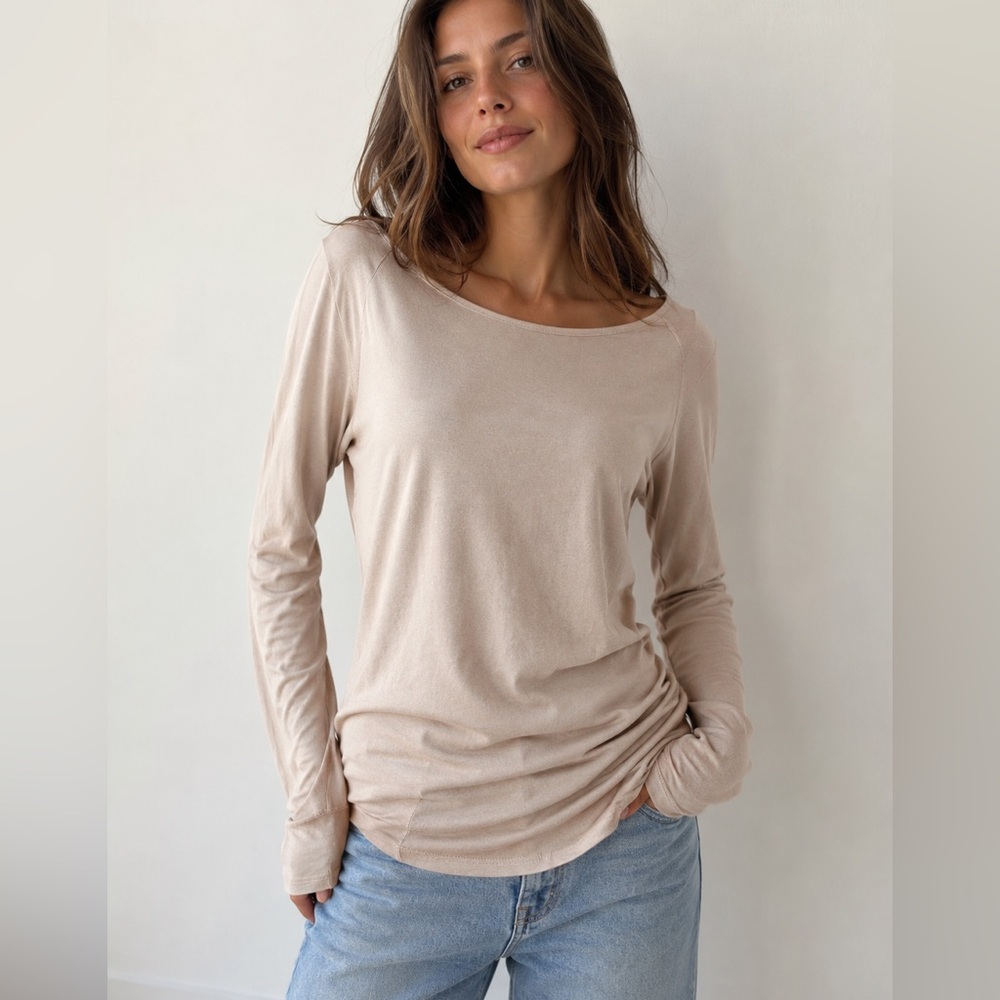 NWT Women's Calypso St. Barth Blush Cotton Cashmere Blend Tunic Top Size M